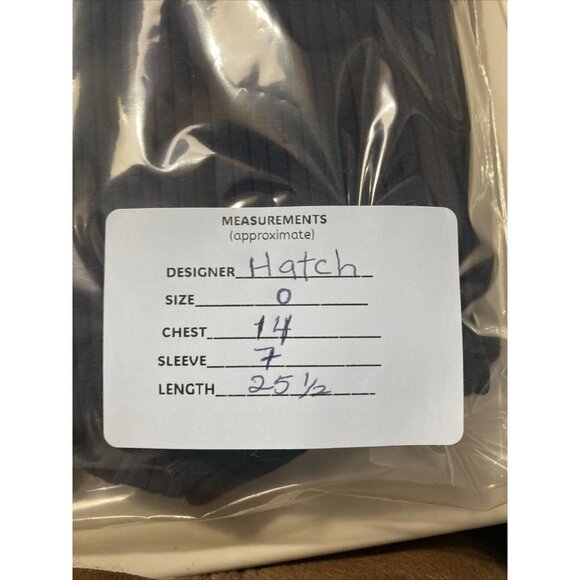 Hatch Womens Rowan Ribbed Mock Neck Navy Maternity Sweater SZ 0 - Picture 8 of 9